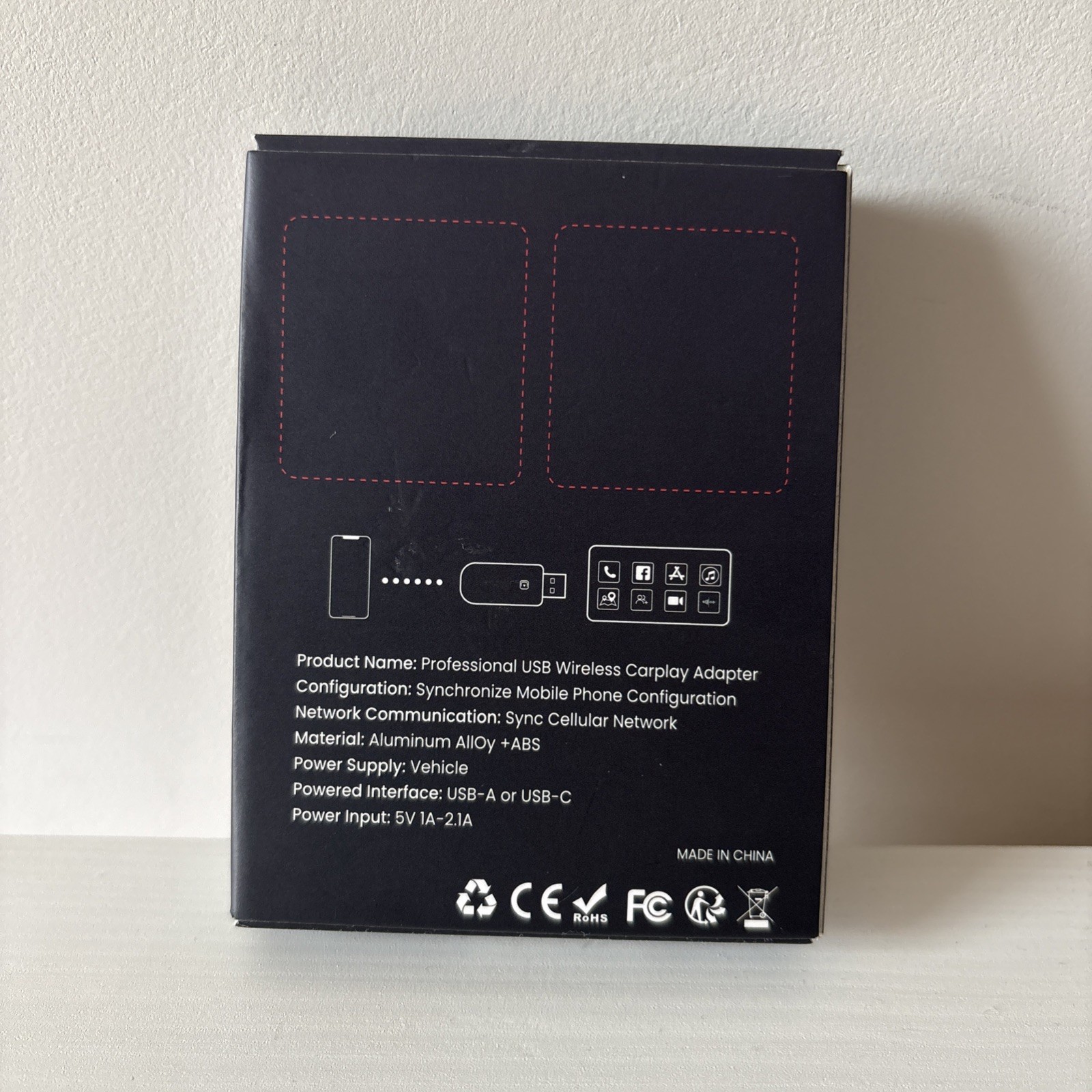 Amzfeel Wireless CarPlay Adapter Mini Edition Converts Wired to Wireless CarPlay