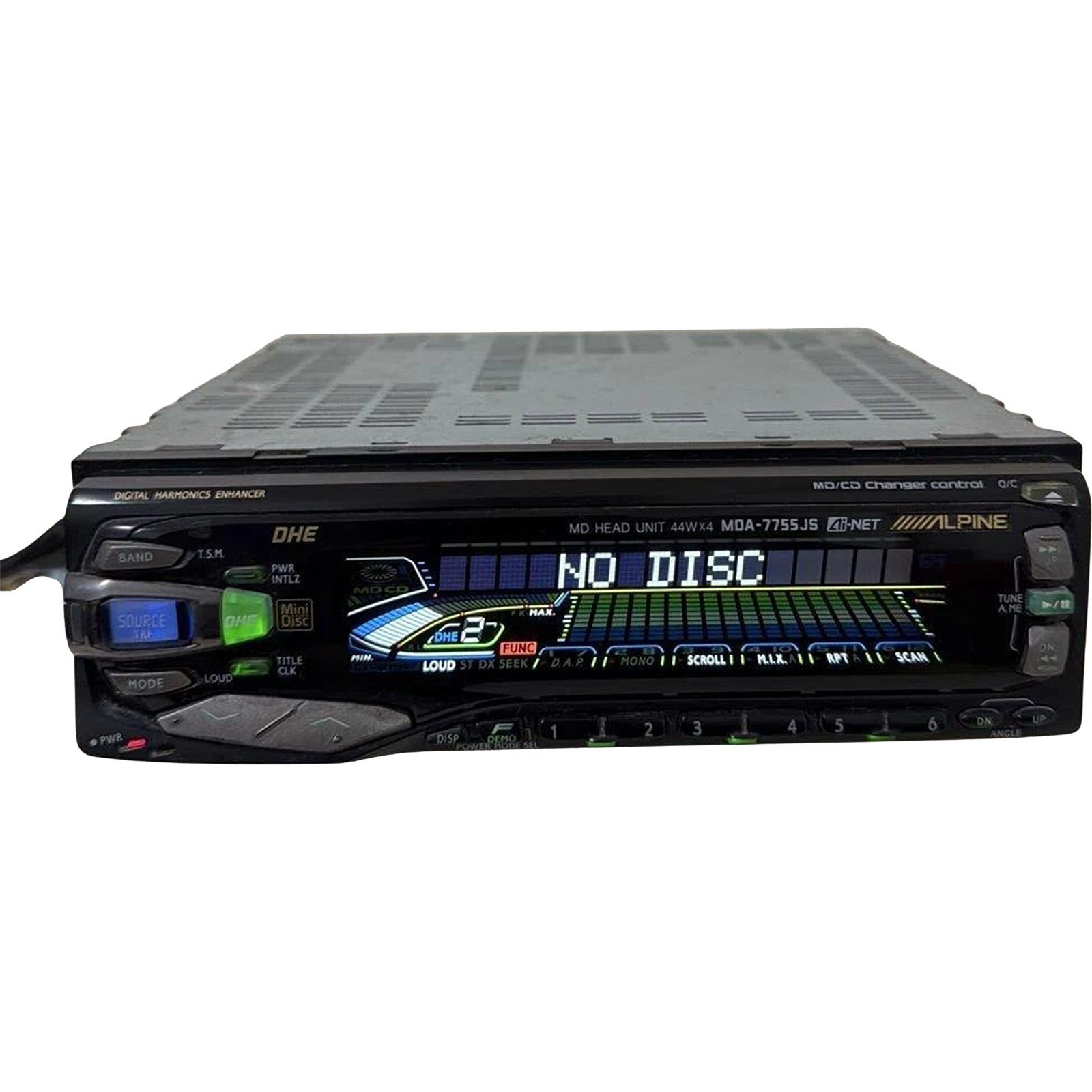 Untested Alpine MDA-7755JS MD Head Unit Car Audio MiniDisc Player 1-DIN Japan