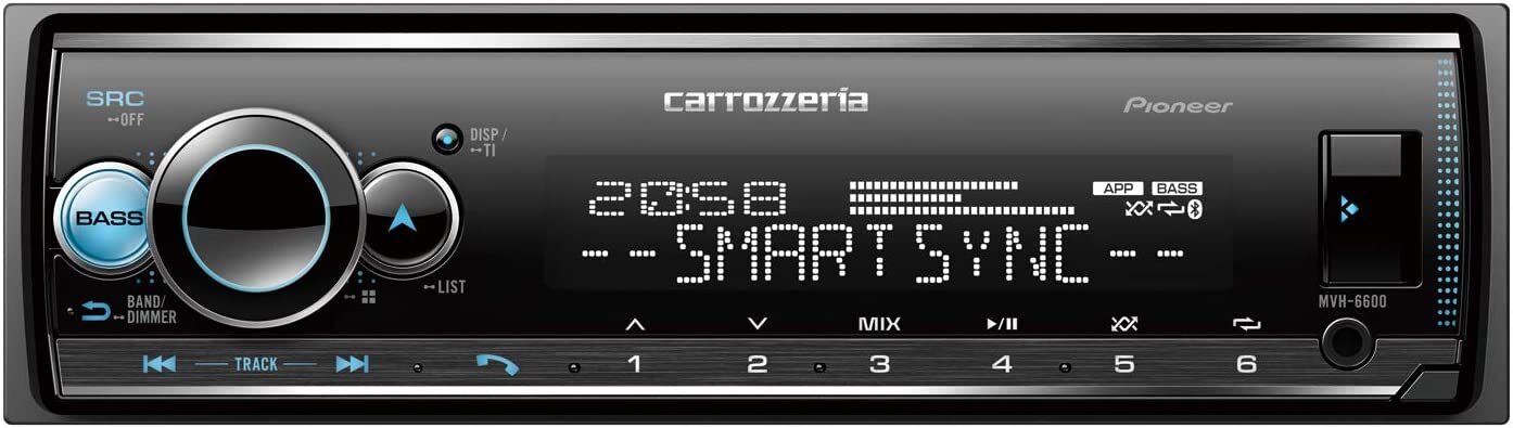 Carrozzeri/Pioneer Car Audio 1DIN USB / Bluetooth MVH-6600 Remote controller New