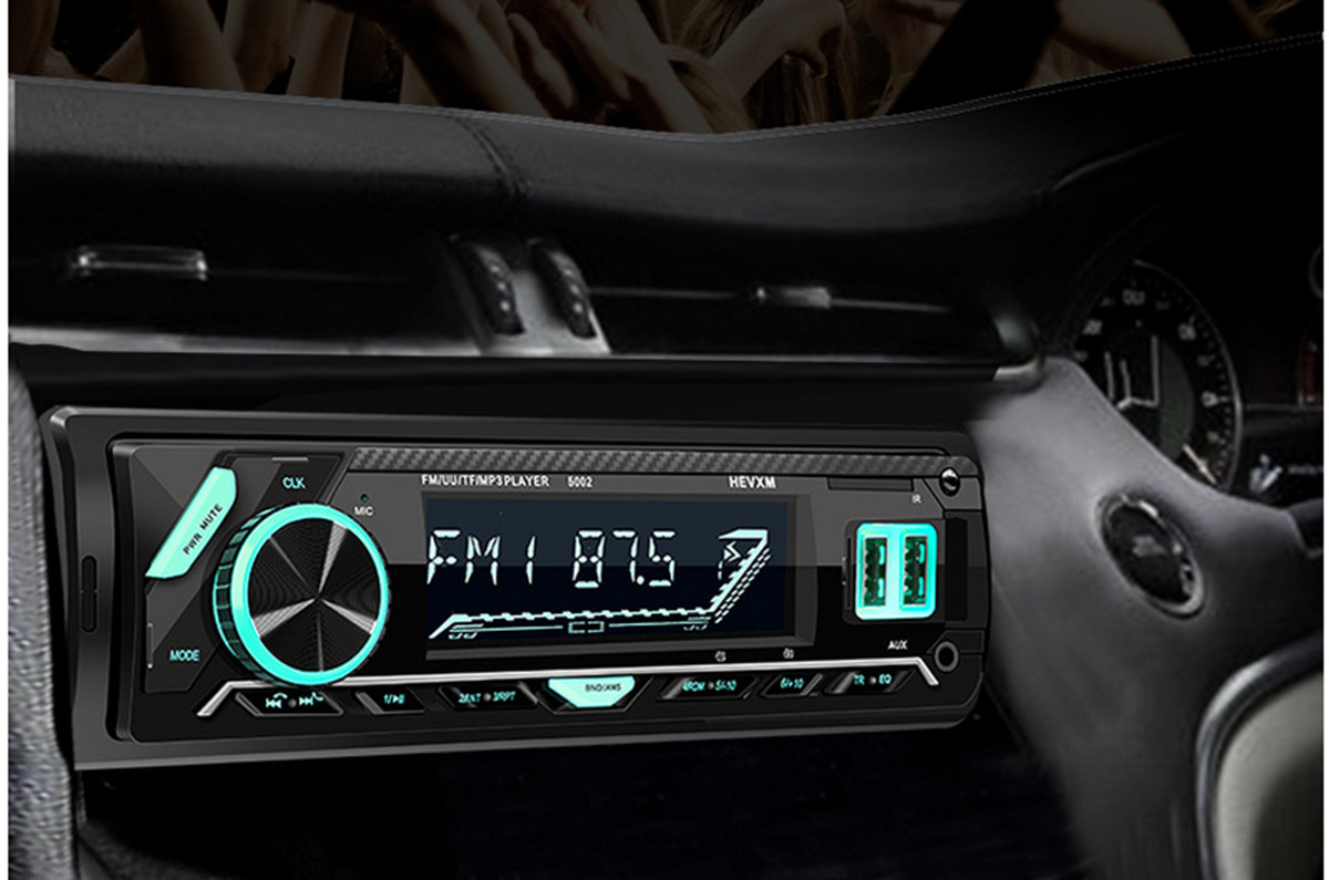 Car Radio MP3 Player Bluetooth AUX IN Audio Dual USB Fast Charging Hands-free