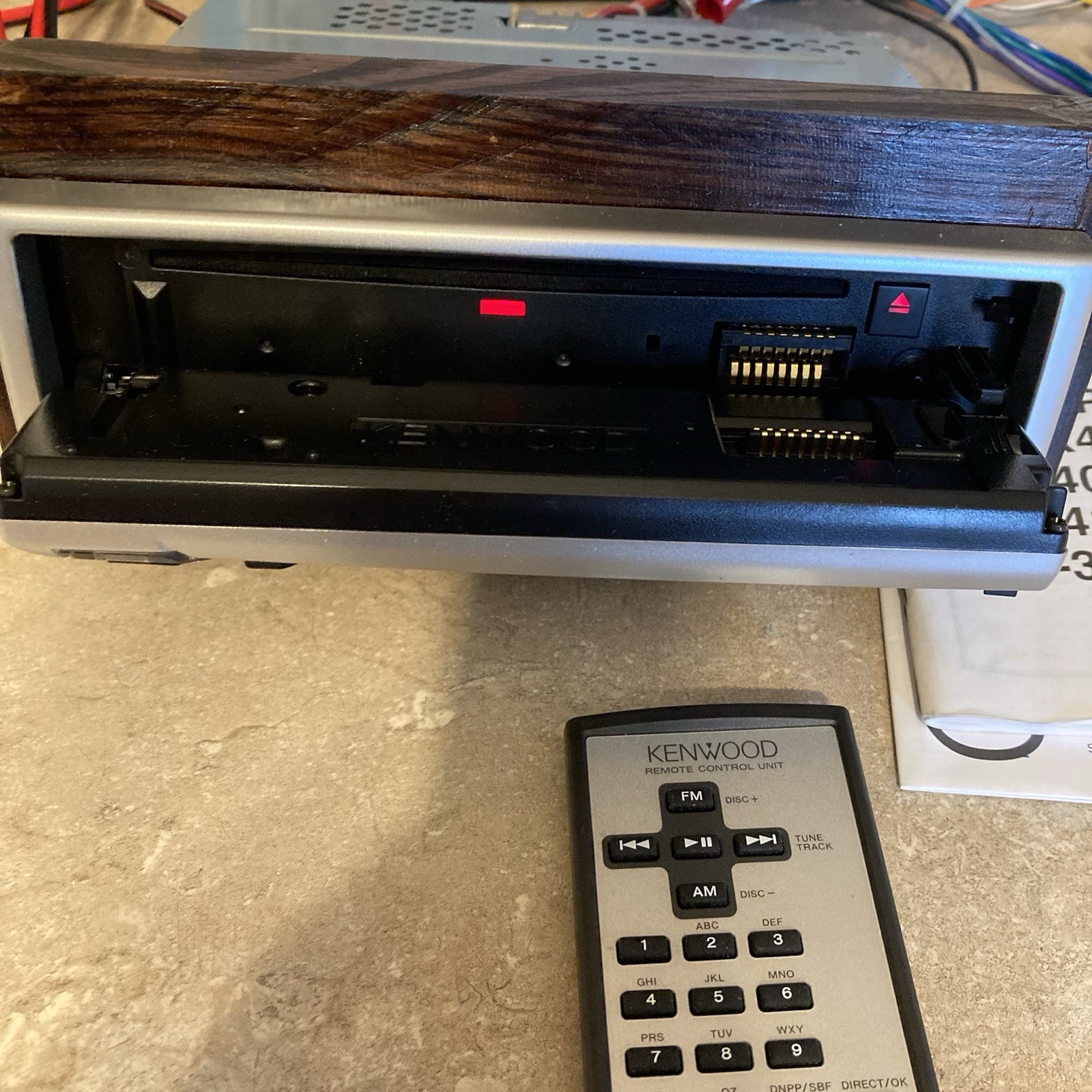 Kenwood KDC-419 CD Receiver Car Stereo w/ Remote Instruction Manual Box Tested