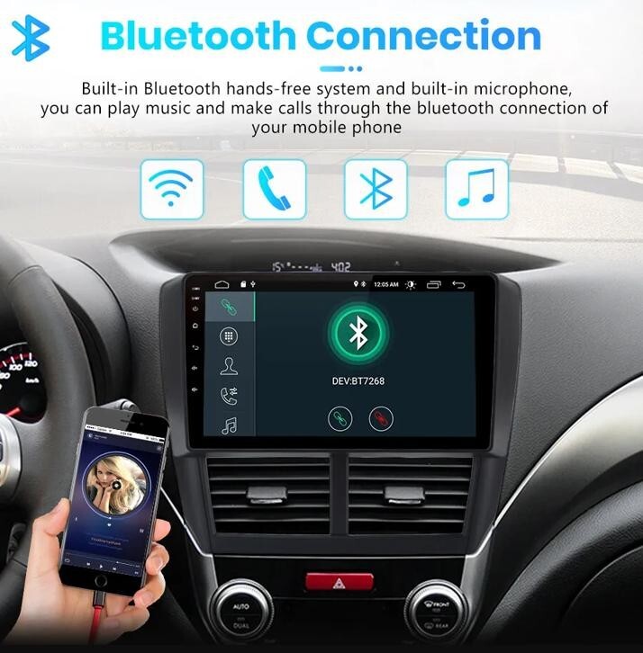 Android 13 CarPlay Camera For Subaru Forester Impreza 2009-2013 Car Stereo Radio