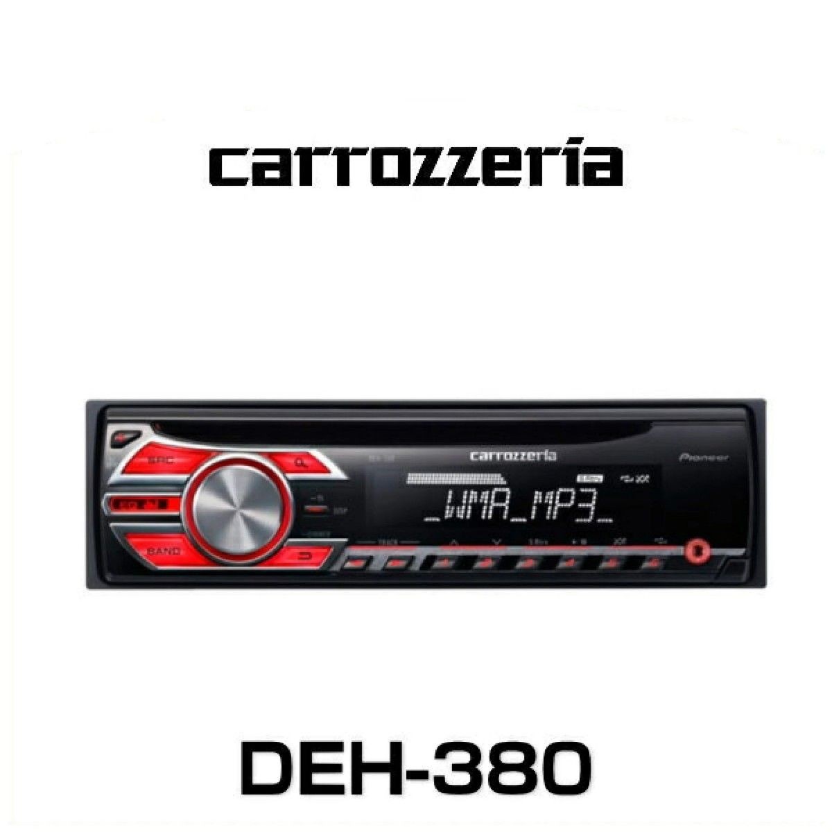Carrozzeria DEH-380 CD Receiver 1-DIN Pioneer Car Audio Tested & Working