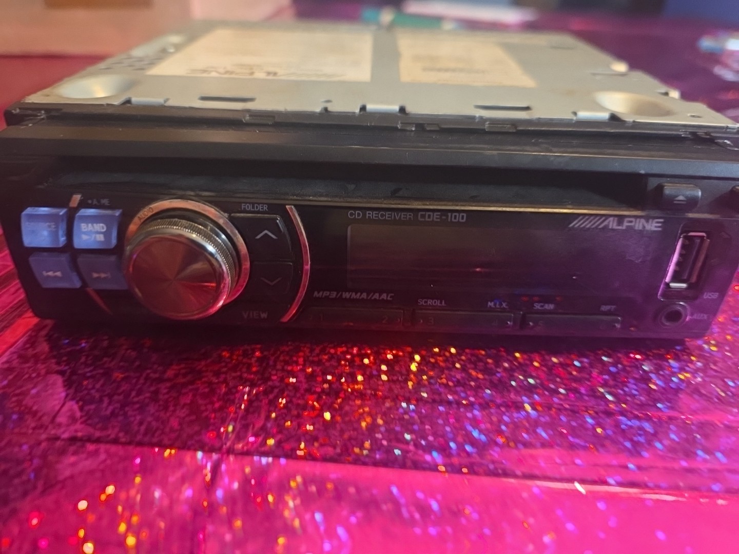Alpine CDE-100 CD Player and MP3 In-Dash Receiver