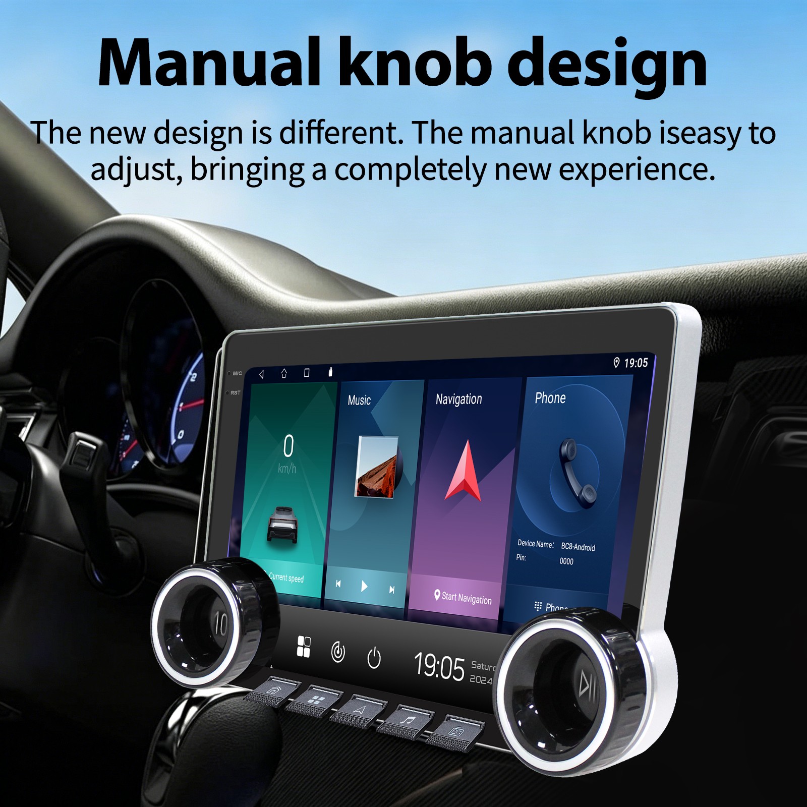 Double Din 10.1″ 4G+64G Car Stereo Wireless CarPlay Android Auto Radio 5G GPS BT