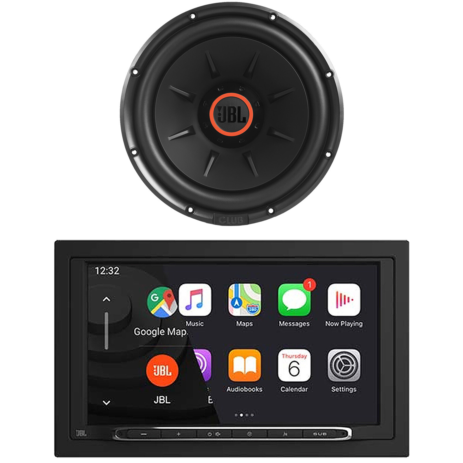 JBL Legend 700 2-DIN Bluetooth Receiver, 12″ 1100W Max Subwoofer W/SSI (Single)