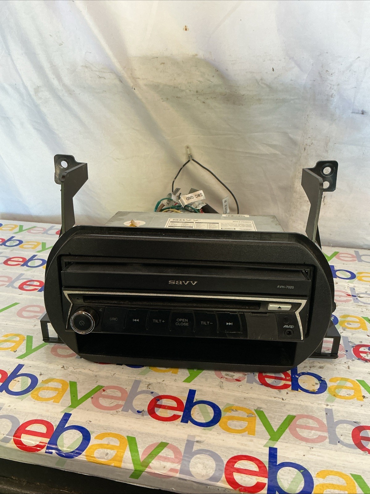 Rare Discontinued SAVV AVH-7020 CD Player Tested W/Control