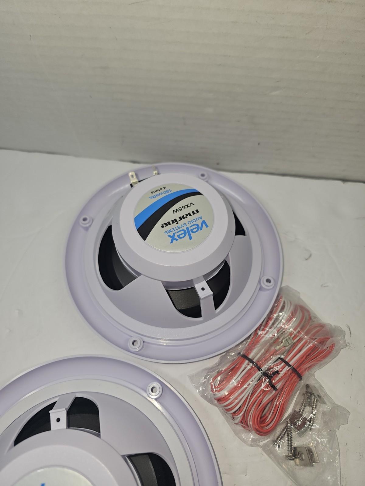 Supxtark Waterproof Boat Bluetooth Receiver AM FM Radio with 2pcs White Speakers