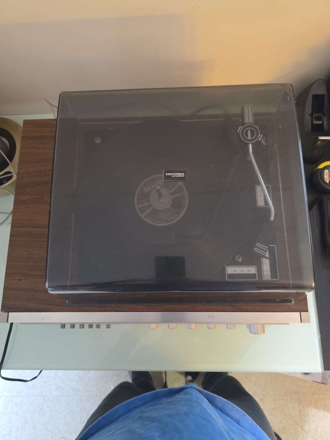 Vintage Centrex Record Player By Pioneer Model Number #KH5511 Powers On UNTESTED