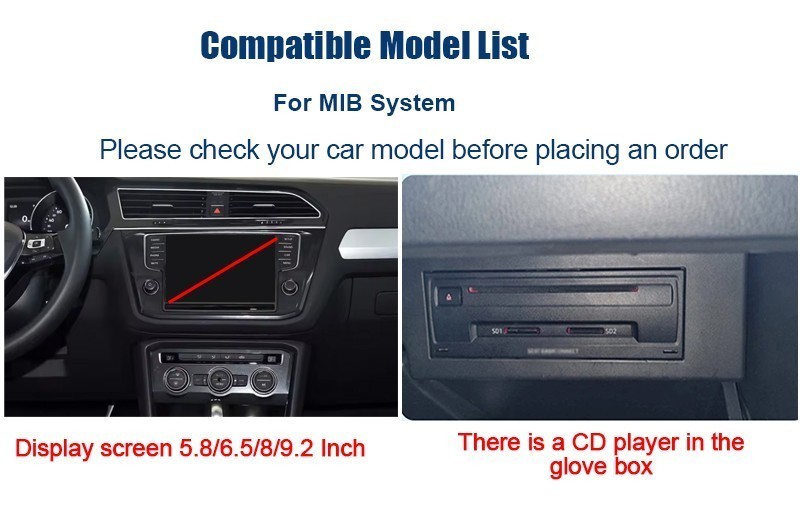 Wireless CarPlay Android Auto Retrofit Kit For Volkswagen With MIB1/MIB2 System