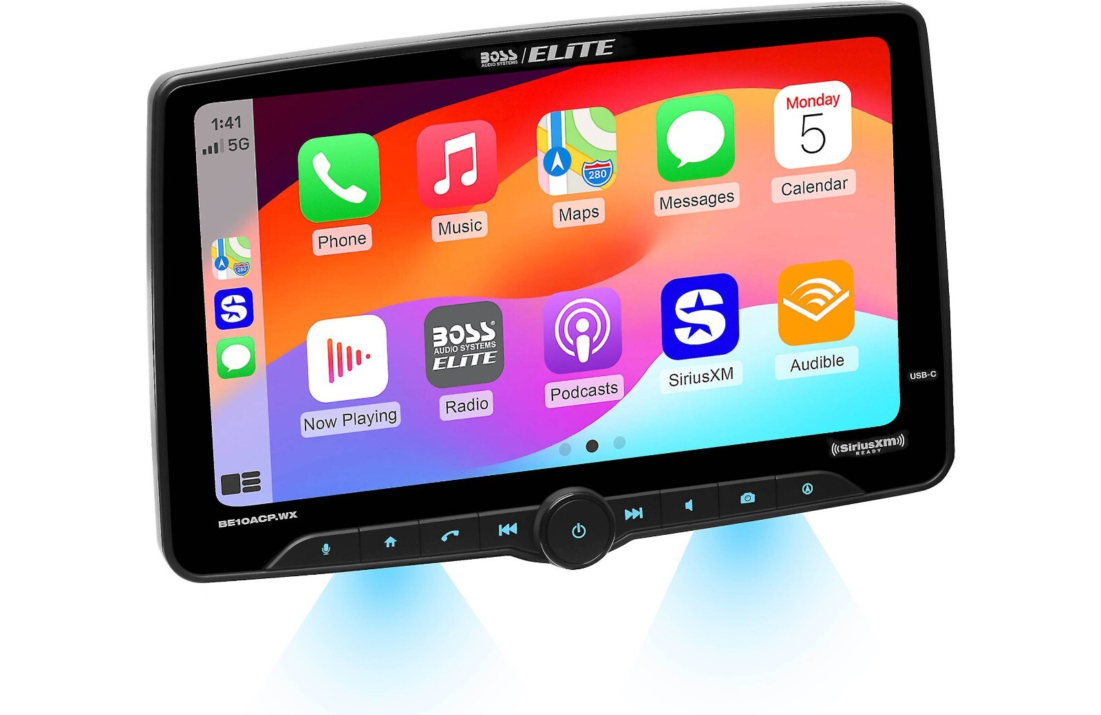BOSS BE10ACP.WX Car Stereo Wireless Apple CarPlay Android Auto 10.1” Single Din