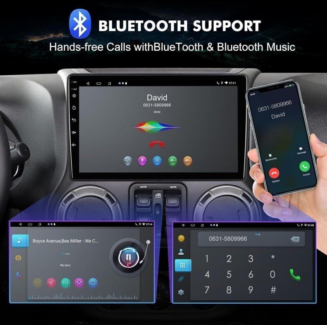 6+128G 10.1″ Android 12 QLED Double Din Stereo -Cherokee, Wrangler, Charger, Ram
