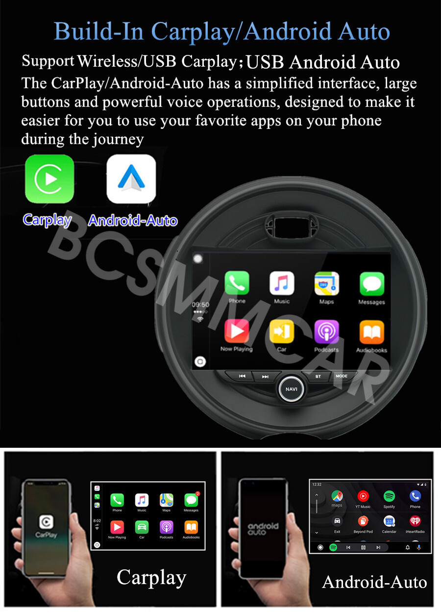 Multimedia Player Touch Screen Fit For BMW Mini Cooper F55 F56 2014-2021 W/CAM