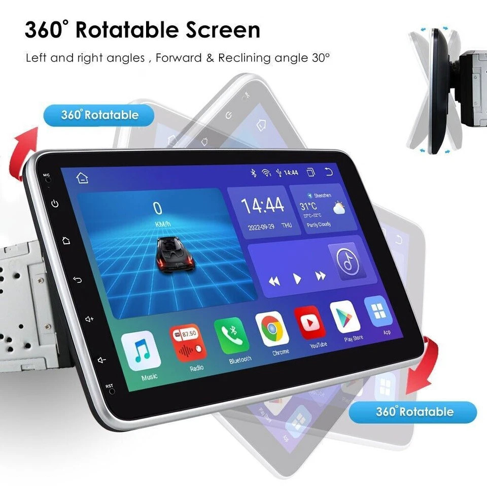 10.1″ Android 15 Double Din Car DVD Player Radio Car Stereo Head Unit GPS 2+32GB