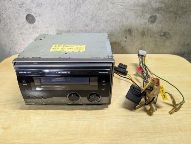 JUNK Pioneer Carrozzeria FH-P710MD 2DIN Deck Car Audio WMA MP3 DSP Color Black