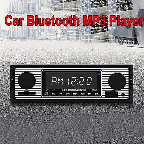 Car Stereo for Bluetooth, Retro Car FM Radio Smart Player, Electronic Auto FM
