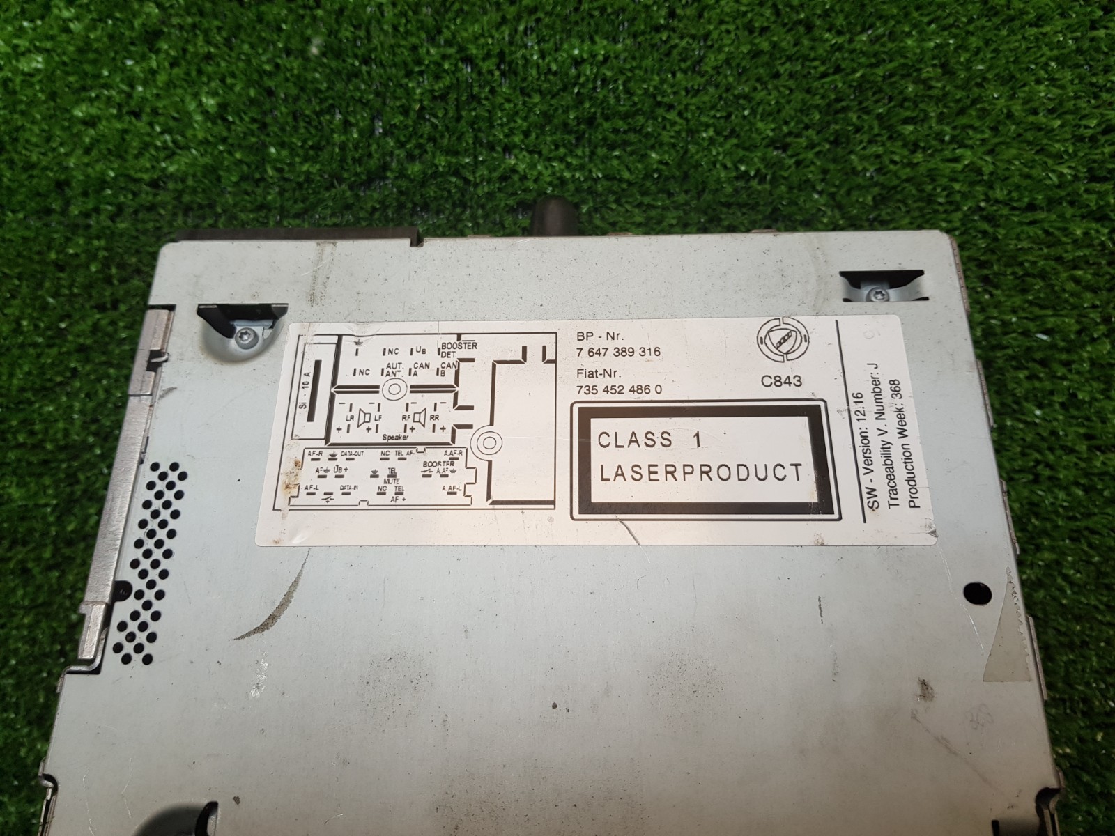Fiat 7647389316 7 647 389 316 7354524860 7 354 524 860 Original Car Radio