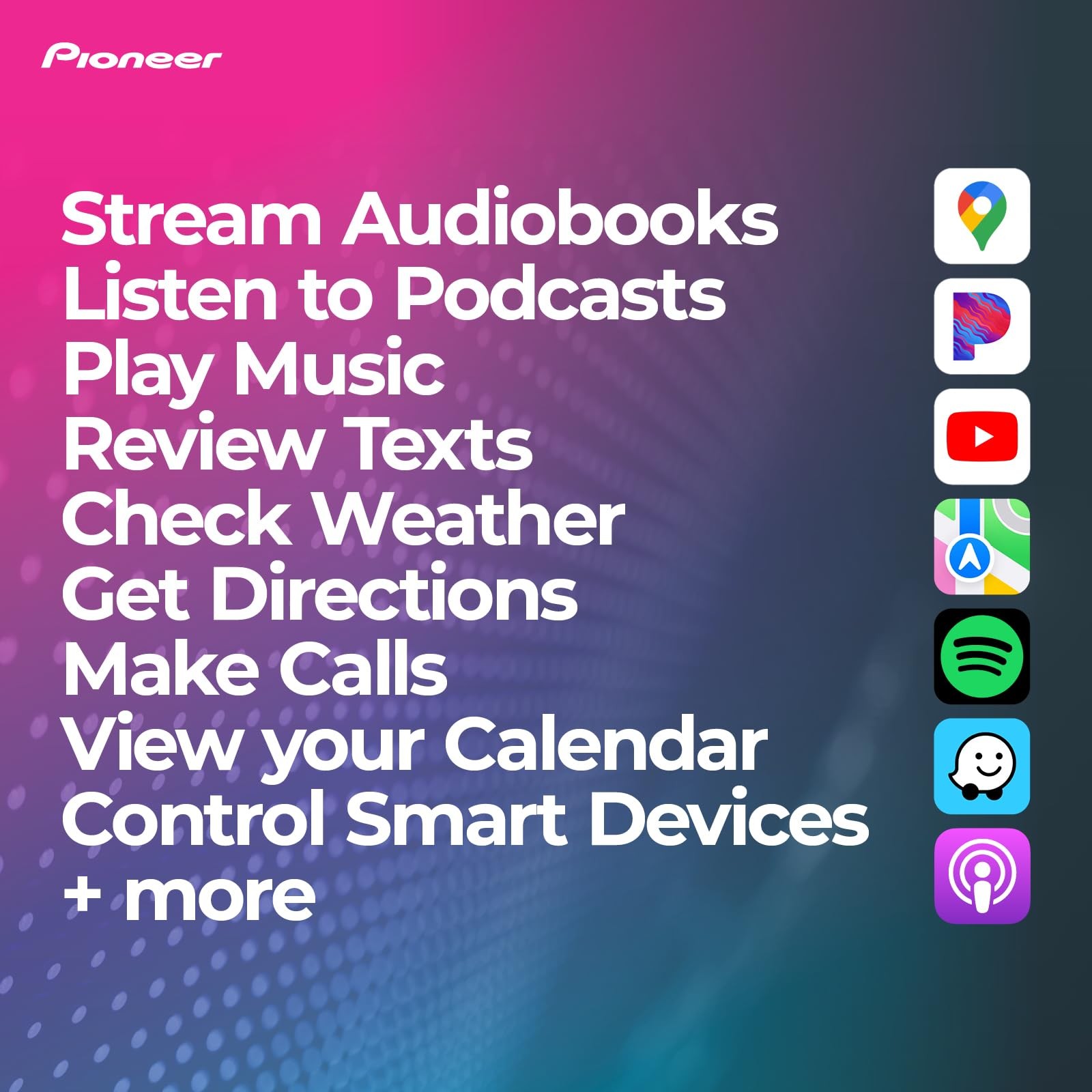 Pioneer DMH-WC5700NEX 6.8″ Capacitive Touchscreen, Amazon Alexa, Hi-Volt RCA