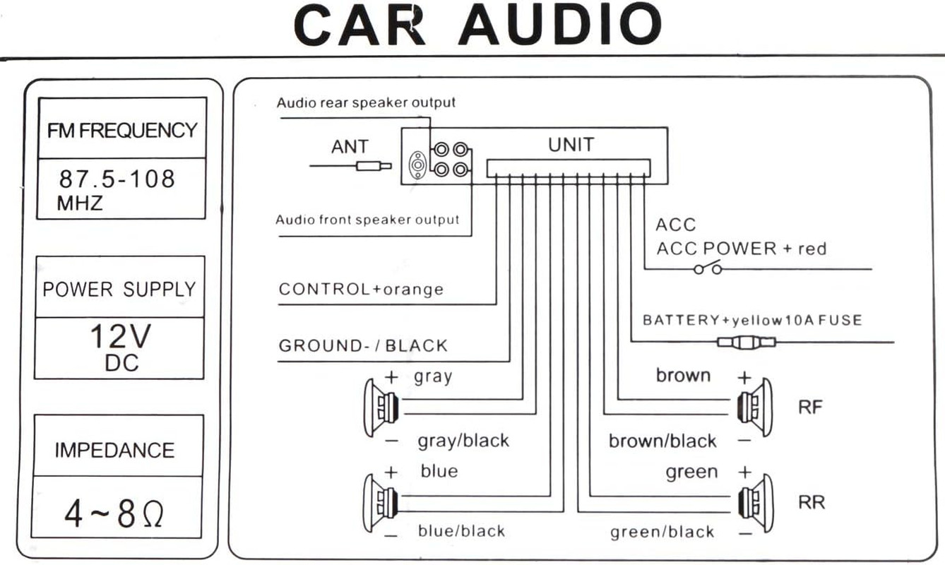 Radio de Carro para Auto USB SD AUX Bluetooth FM Mp3 Player Receptor de Audio