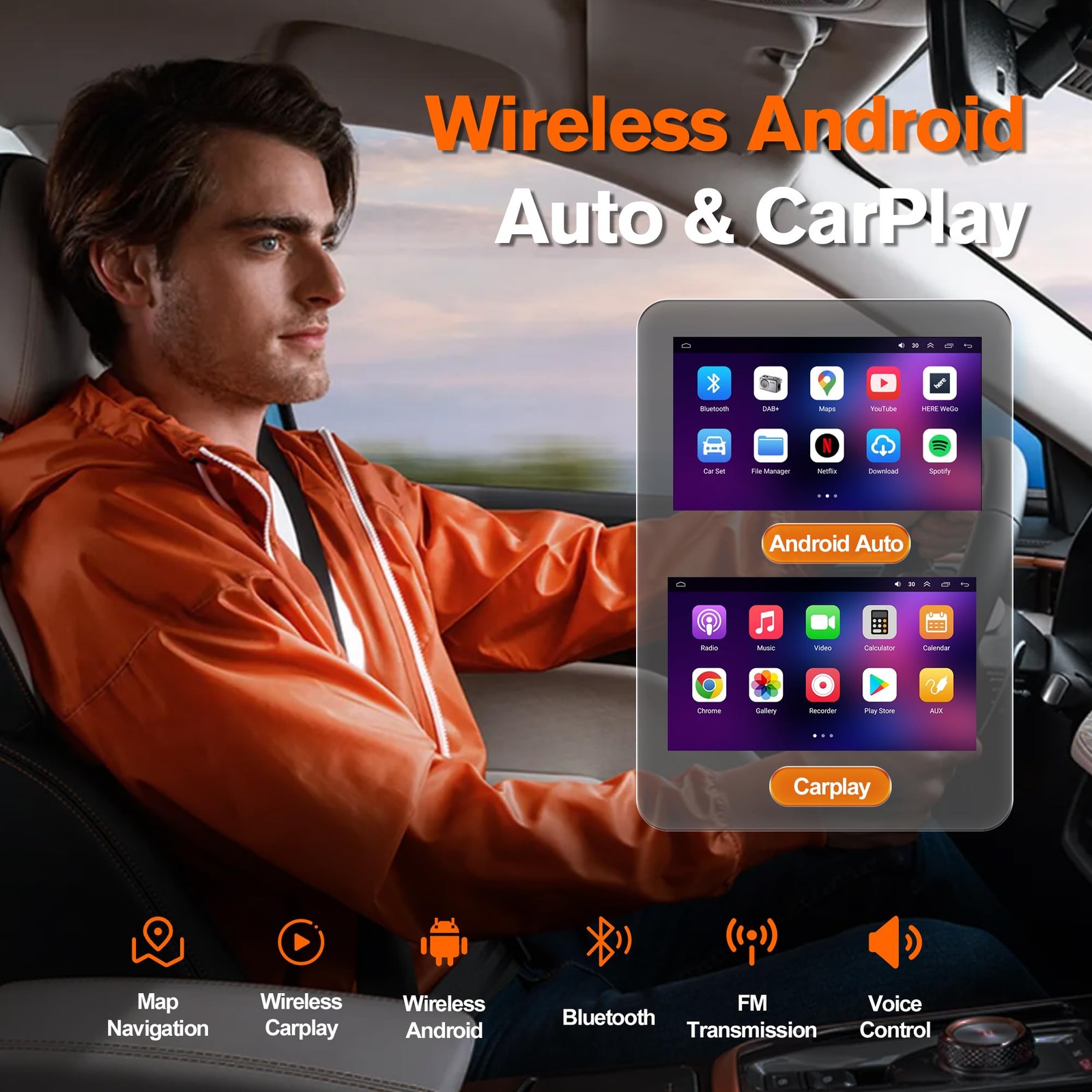 4G+64G Android 13 Car Radio for Ford F150 2009 2010 2011 2012 2013 2014, 9.7″…