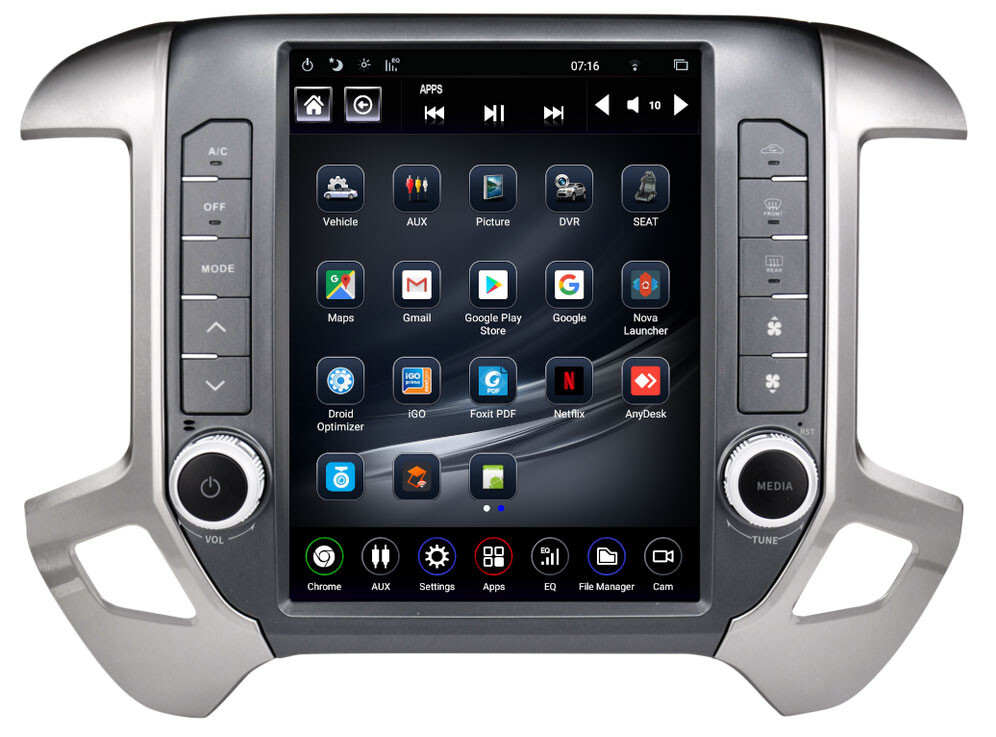 Linkswell Gen5 T-style Radio for GMC Silverado Sierra 2014-2018 TS-GMPU12-1RR-5S