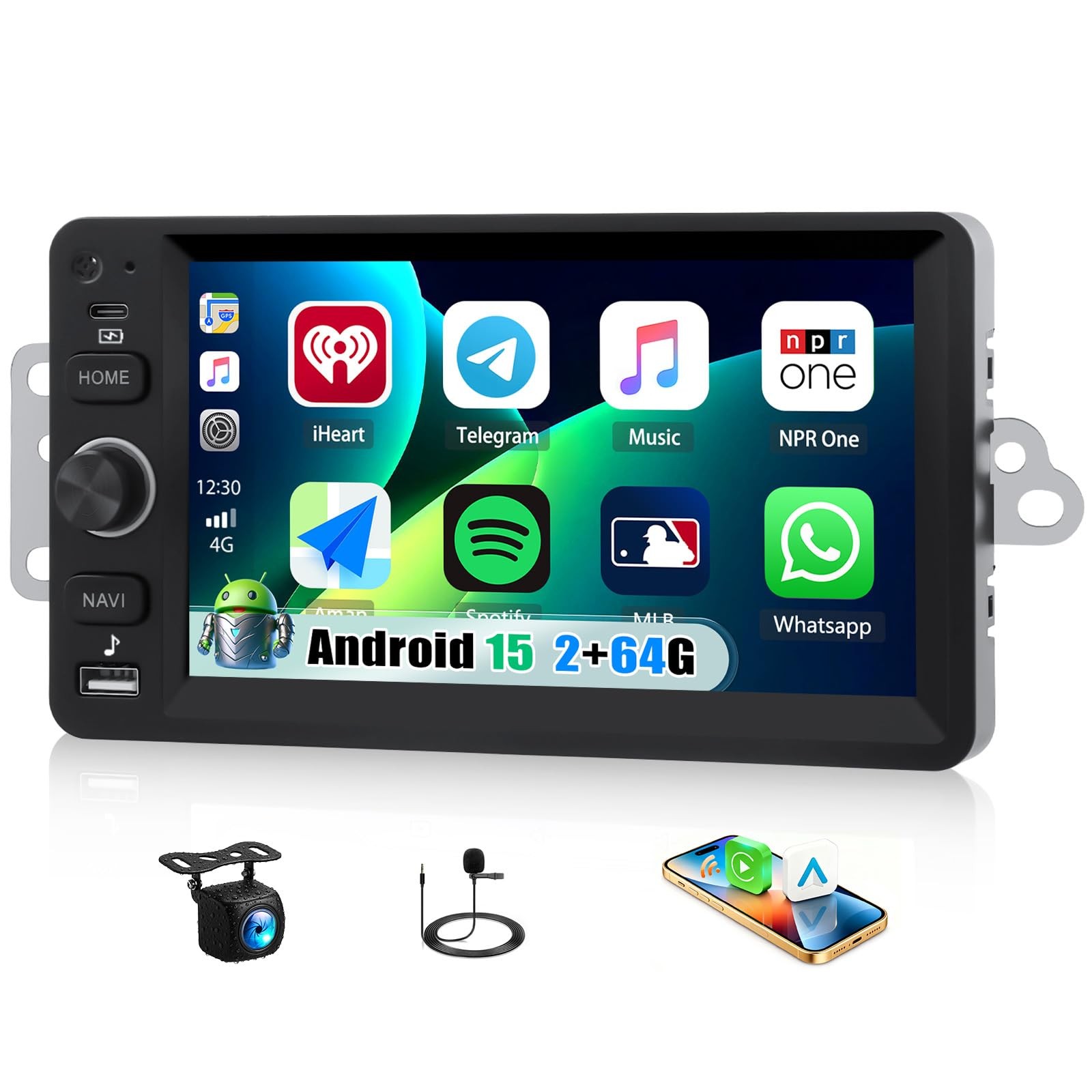 [2+64G] Car Stereo Radio for Chevy Chevrolet Silverado SSR Tahoe 2003-2006 Im…