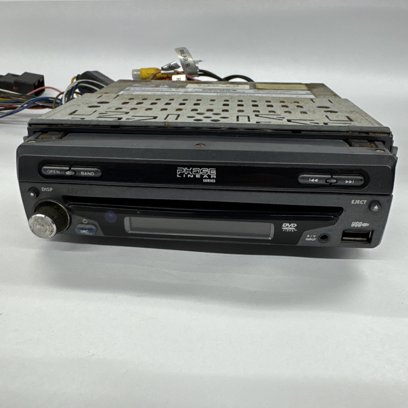 Phase Linear By Jensen UV10 DVD/MP3/WMA Car Stereo Receiver/NAV 102 TESTED WORKS