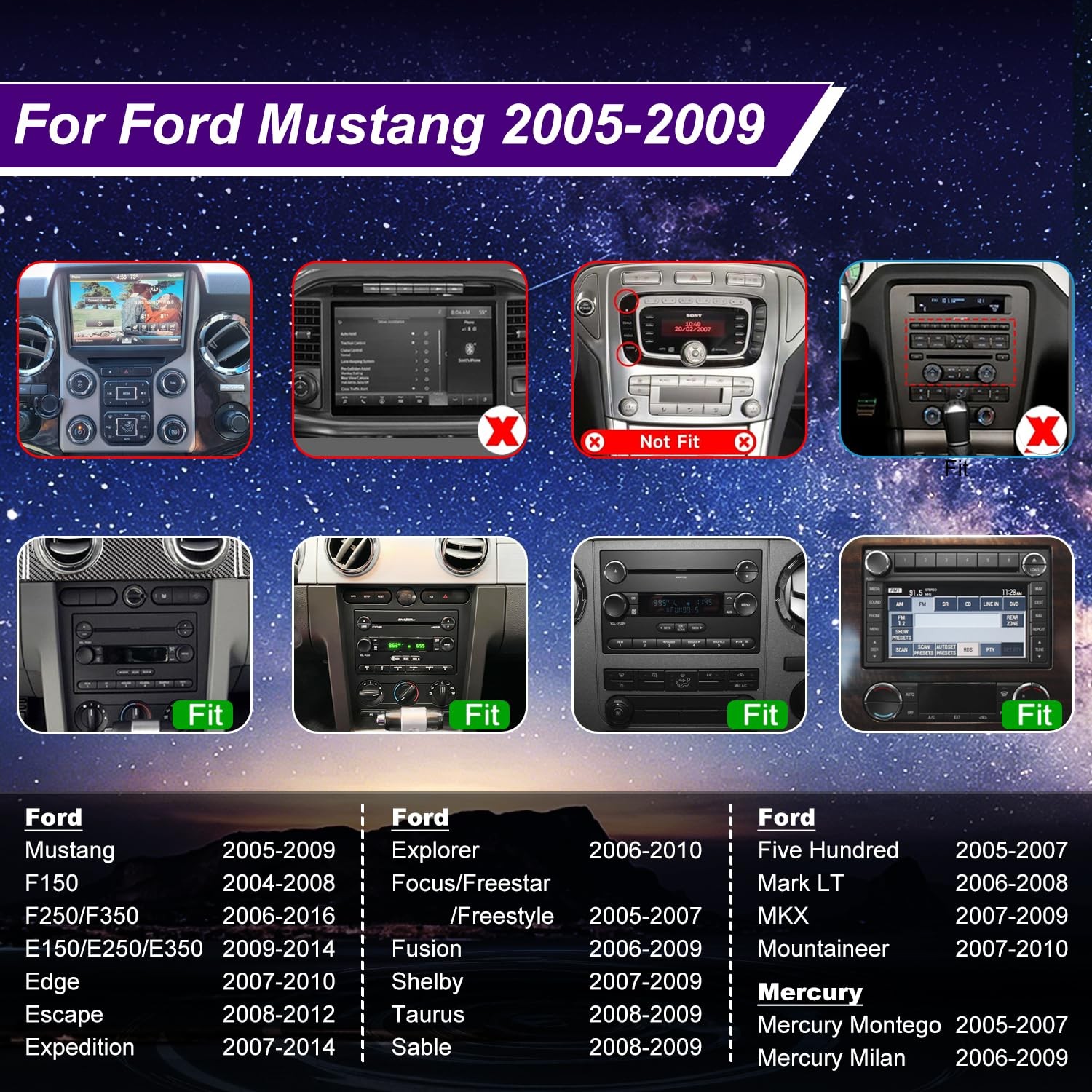 5G WiFi Upgrade Radio for Ford Mustang, Edge, Escape | CarPlay, GPS, Bluetooth