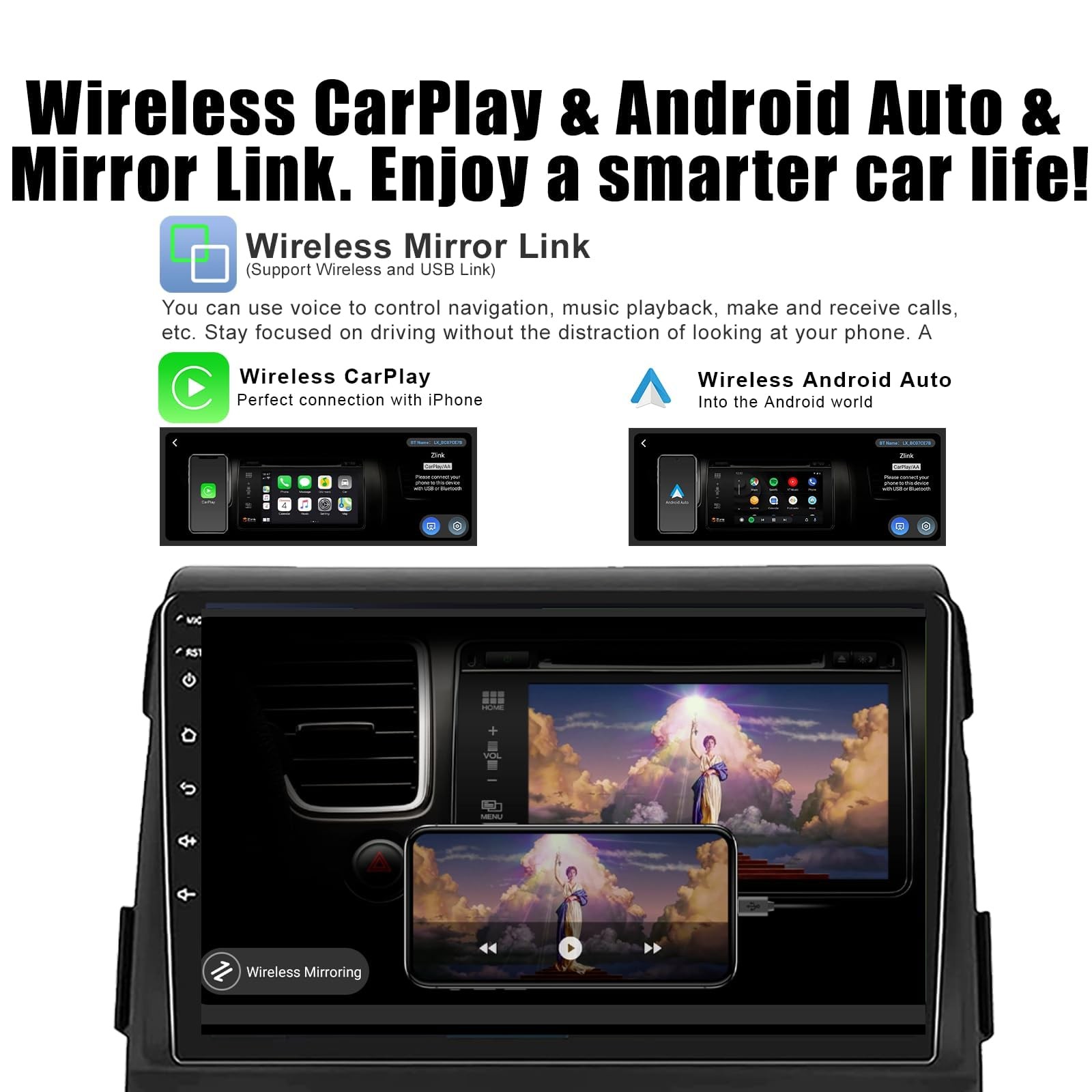 8 Core 4+32G Car Radio for Ford F150 2009-2014 with Wireless CarPlay & Androi…