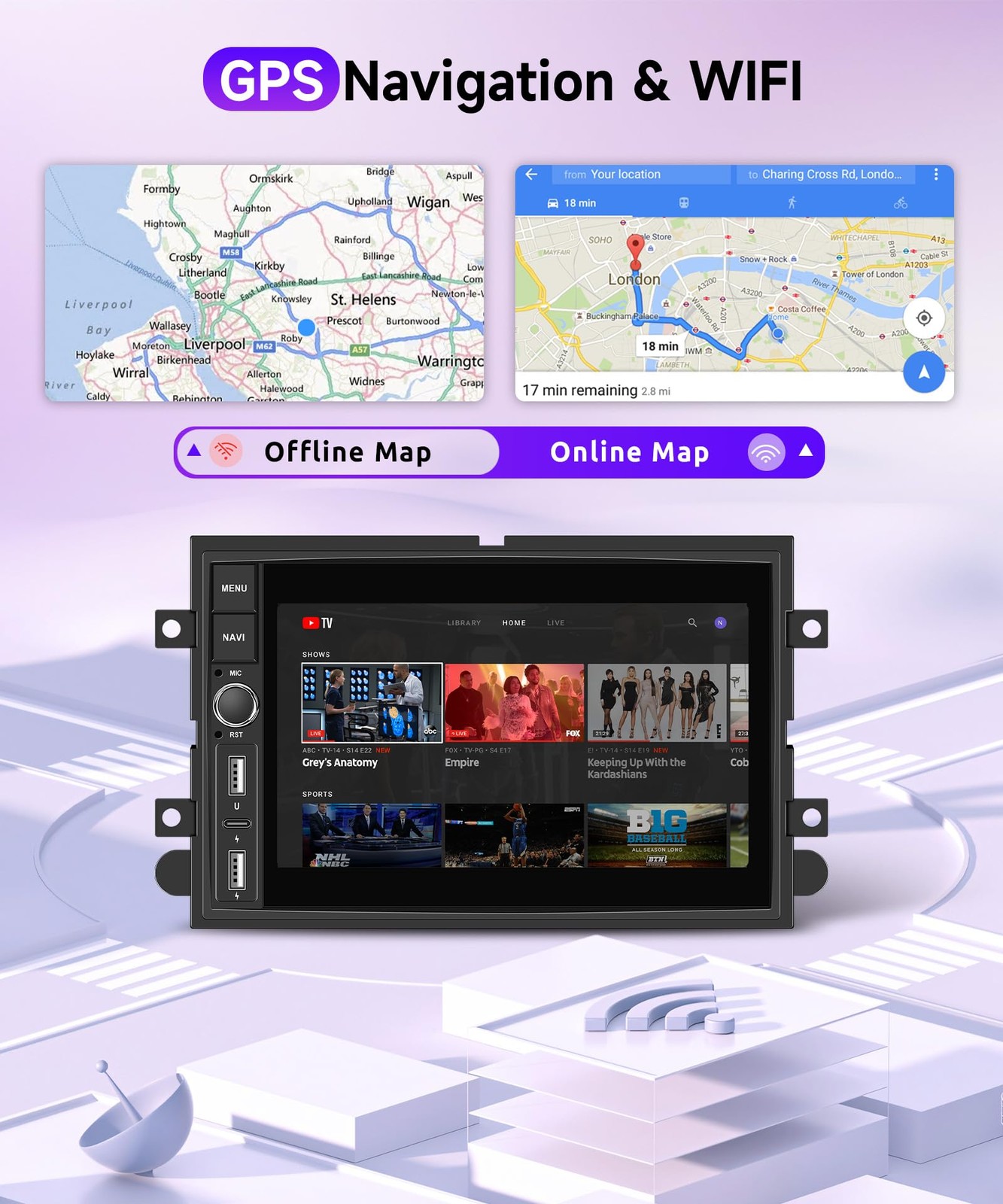 4Core2G+64G Android Car Radio Stereo for Ford F150 F250 F350 E250 E350 2004-2014