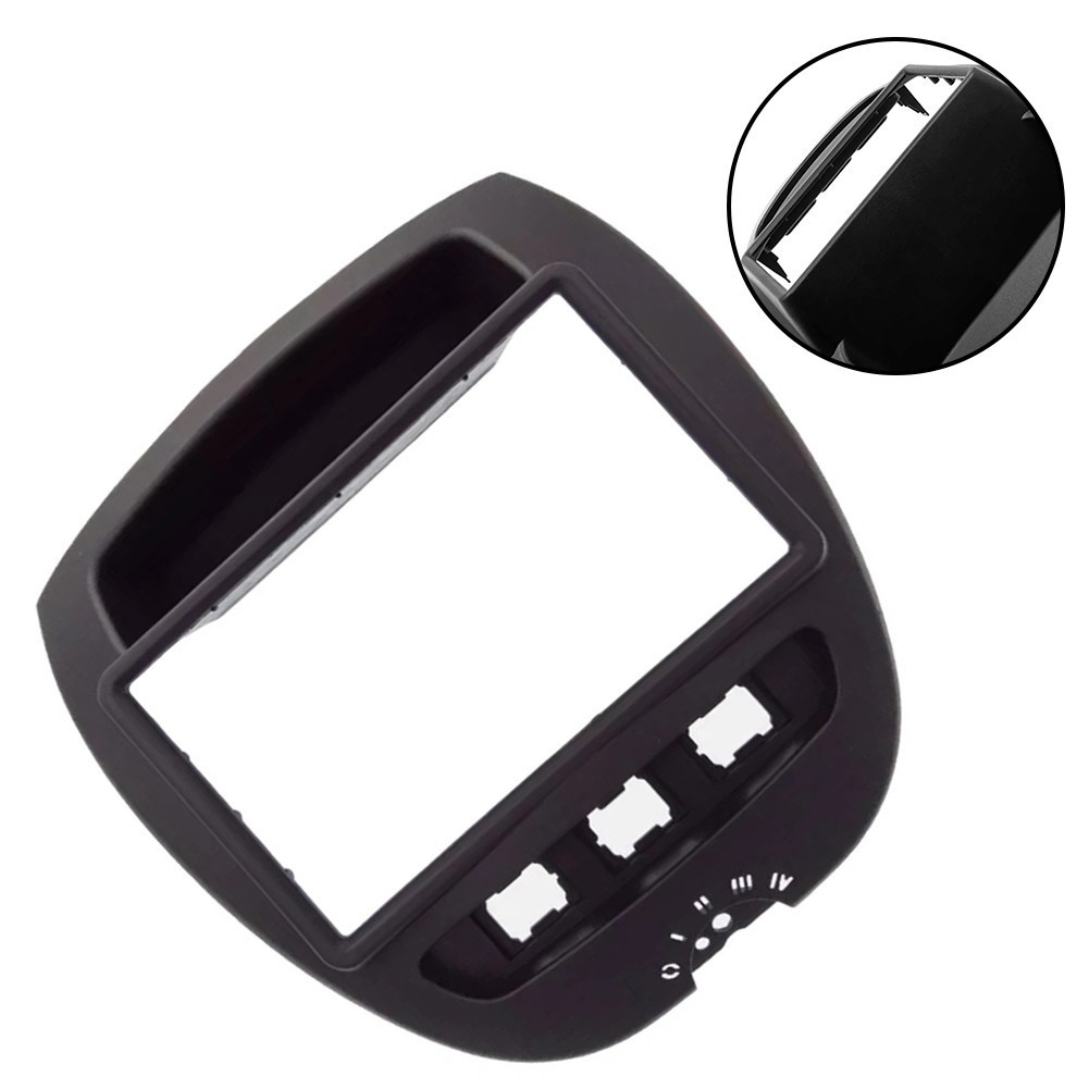 Car Panel 2 Din Radio for fascia Plastic+Metal Front Dashboard Mount