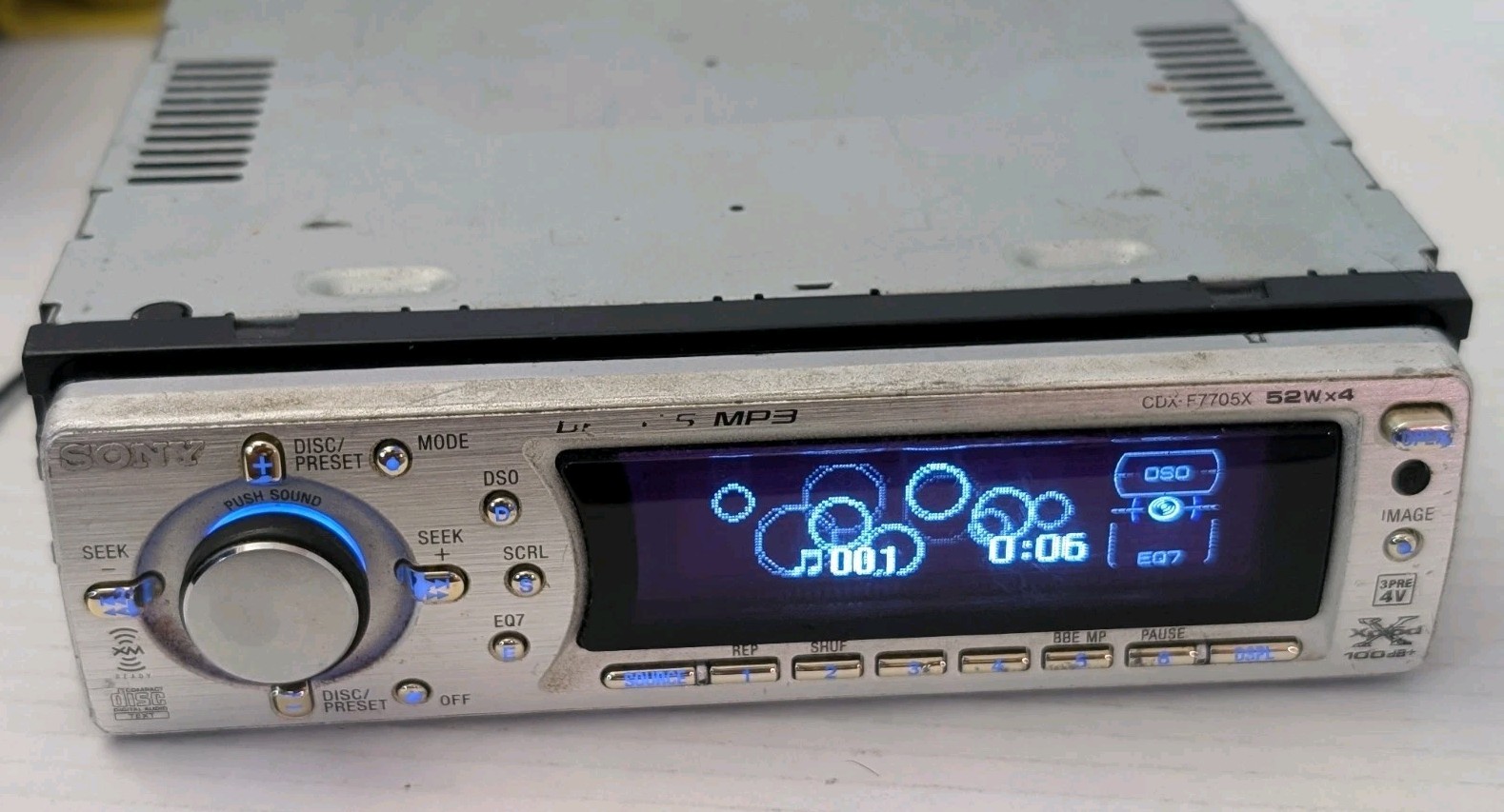 Sony CDX-F7705X 1 DIN In-Dash CD Player MP3