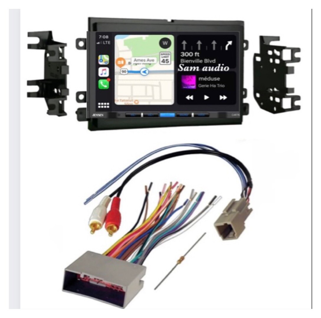Jensen Stereo Radio Bluetooth W Backup Camera for Ford F-150-250-350 2004-2008