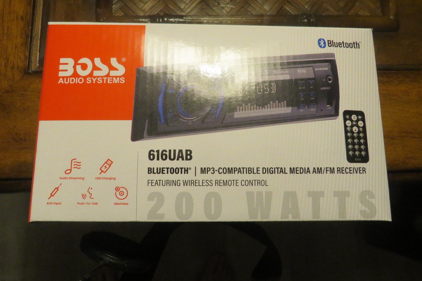 BOSS 616UAB Stereo, Bluetooth, AM/FM Radio, MP3, USB, Aux In – NEW/SEALED BOX