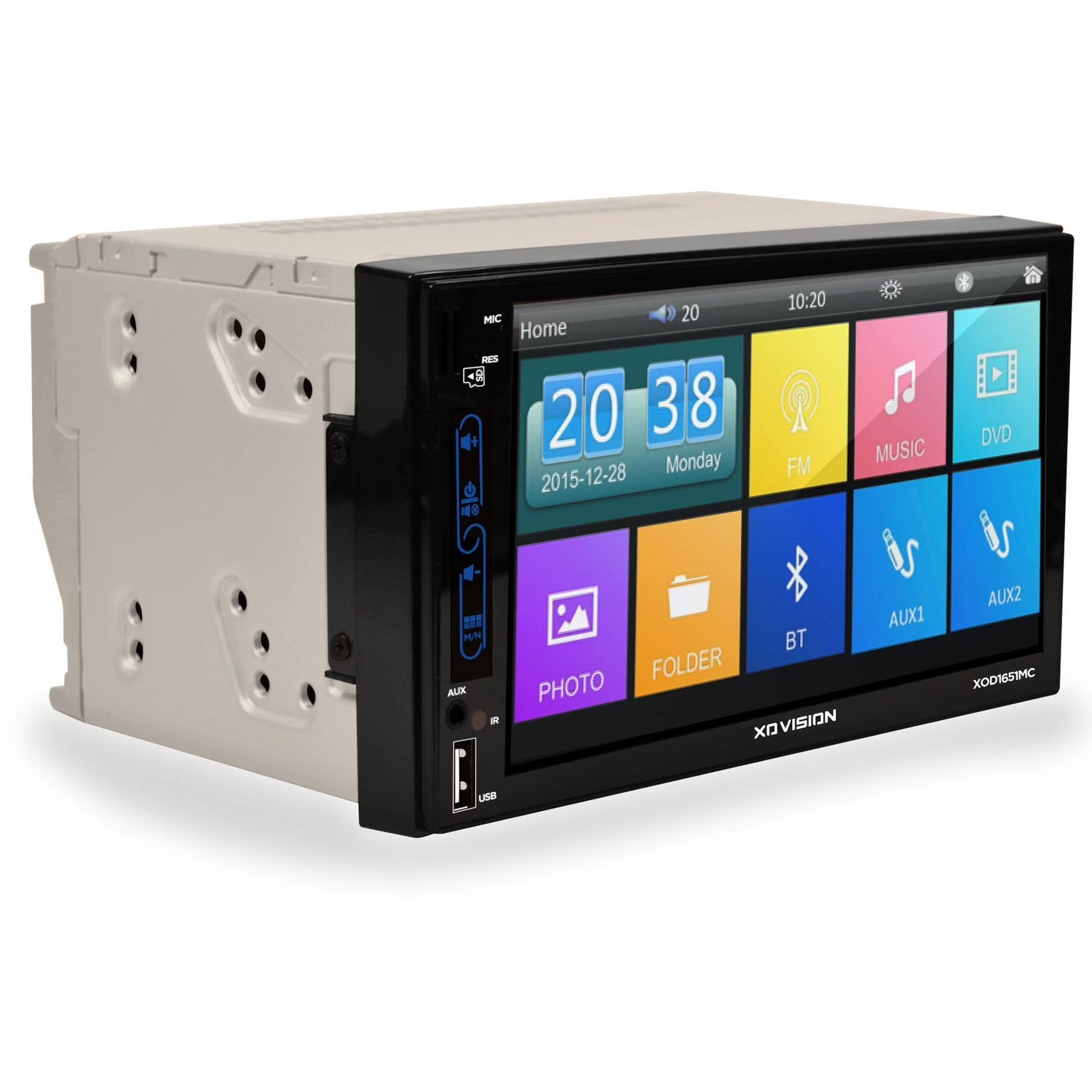 XO VISION 6.2″ double 2 DIN CD DVD MP3 USB Bluetooth Touchscreen car audio FM AM