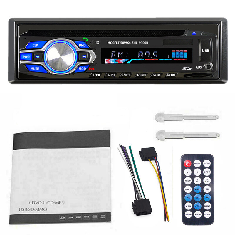 Bluetooth FM Single 1 Din USB Compatible with DVD DIVX MPEG4 VCD CD Car Radio