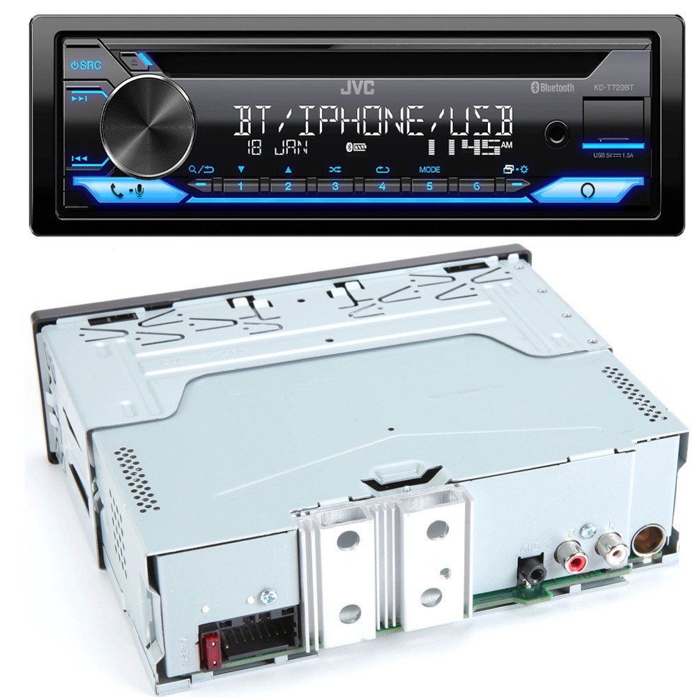 JVC CD Player AM/FM Radio Bluetooth Car Stereo for 1999-2004 Super Duty F250,350