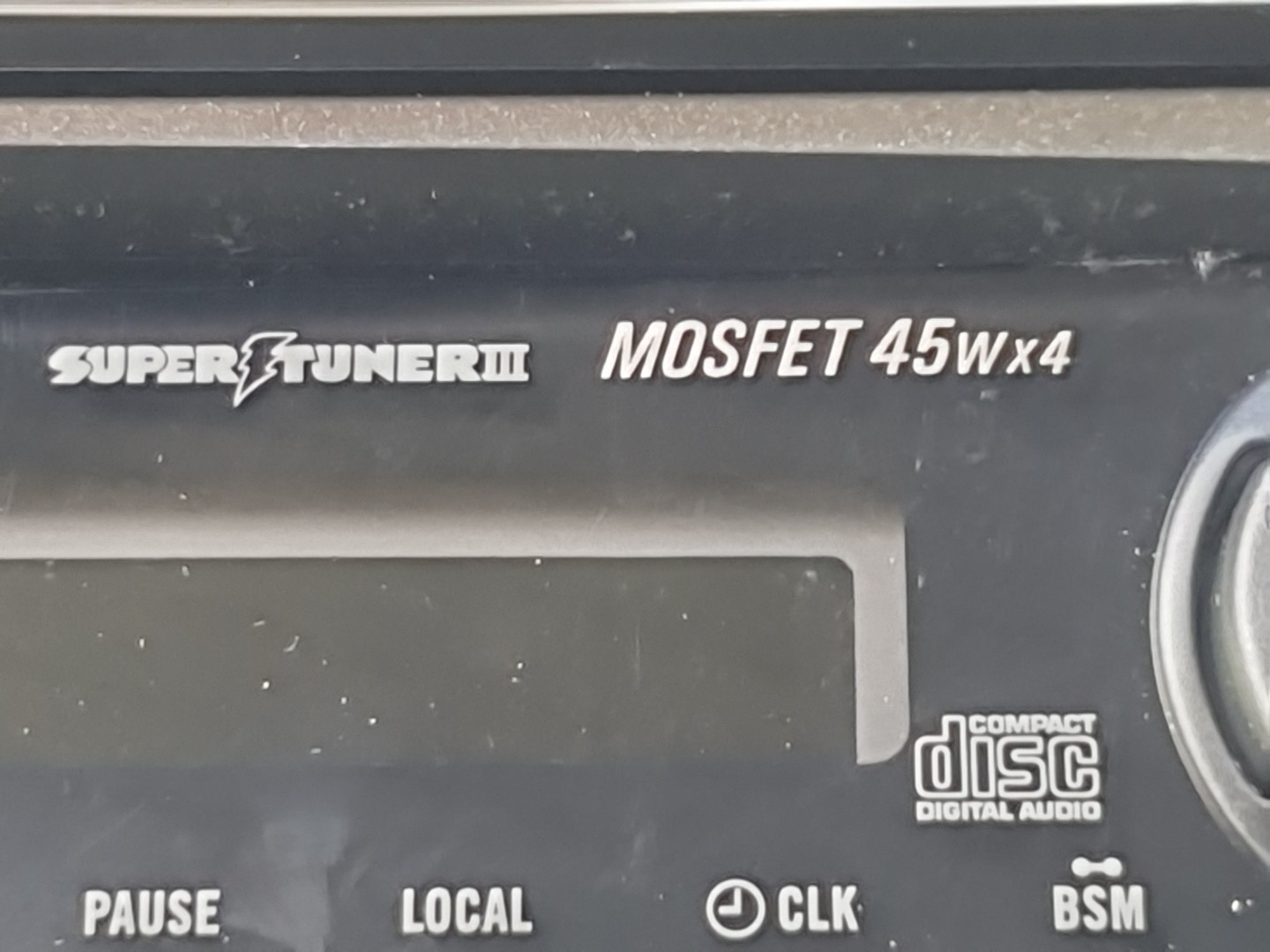 Faceplate Pioneer DEH-2100. Super Tuner. Mosfet 45w*4