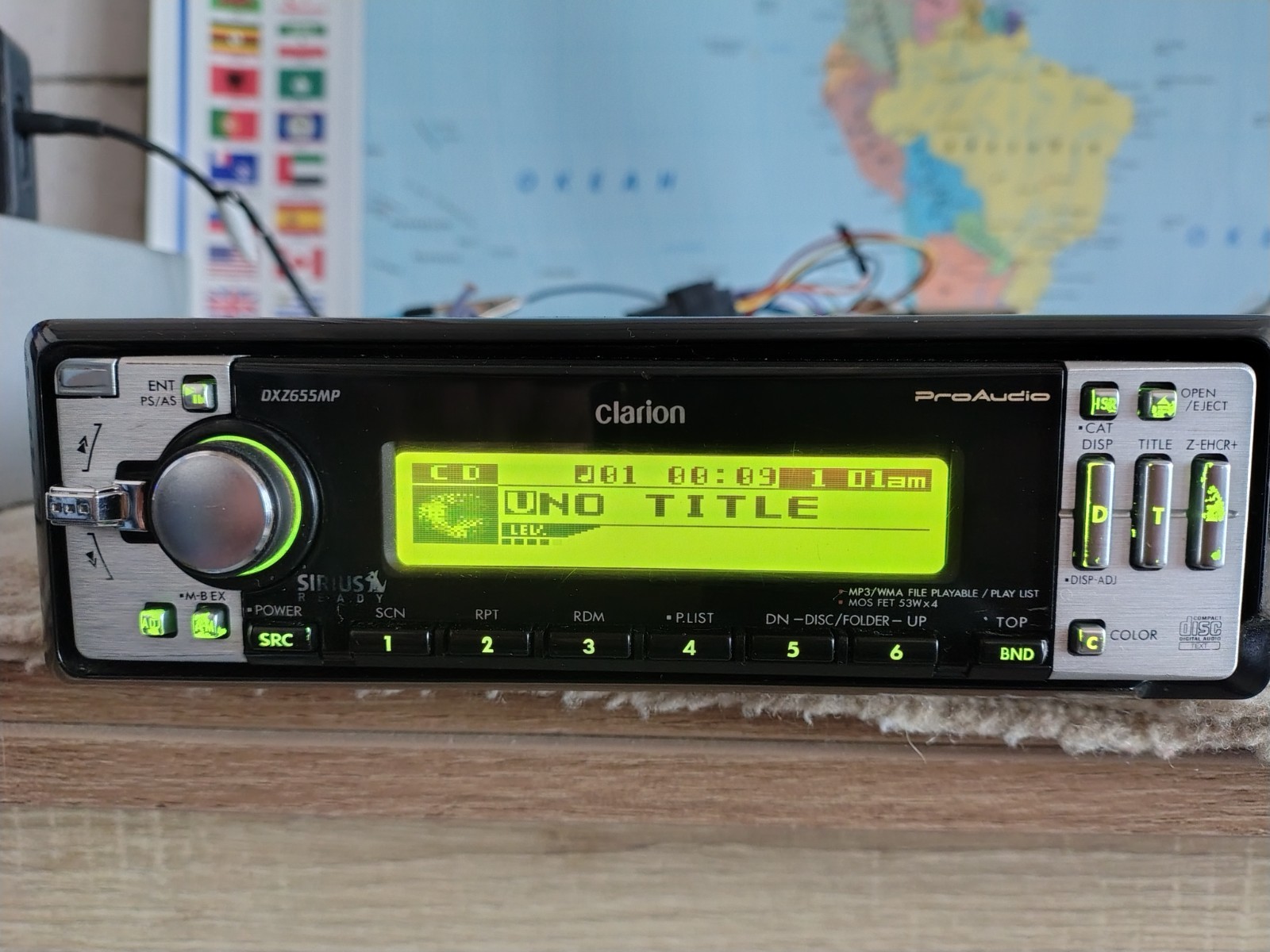 Clarion DXZ-655MP Car Stereo CD Receiver Mobile Media Station Fully Working