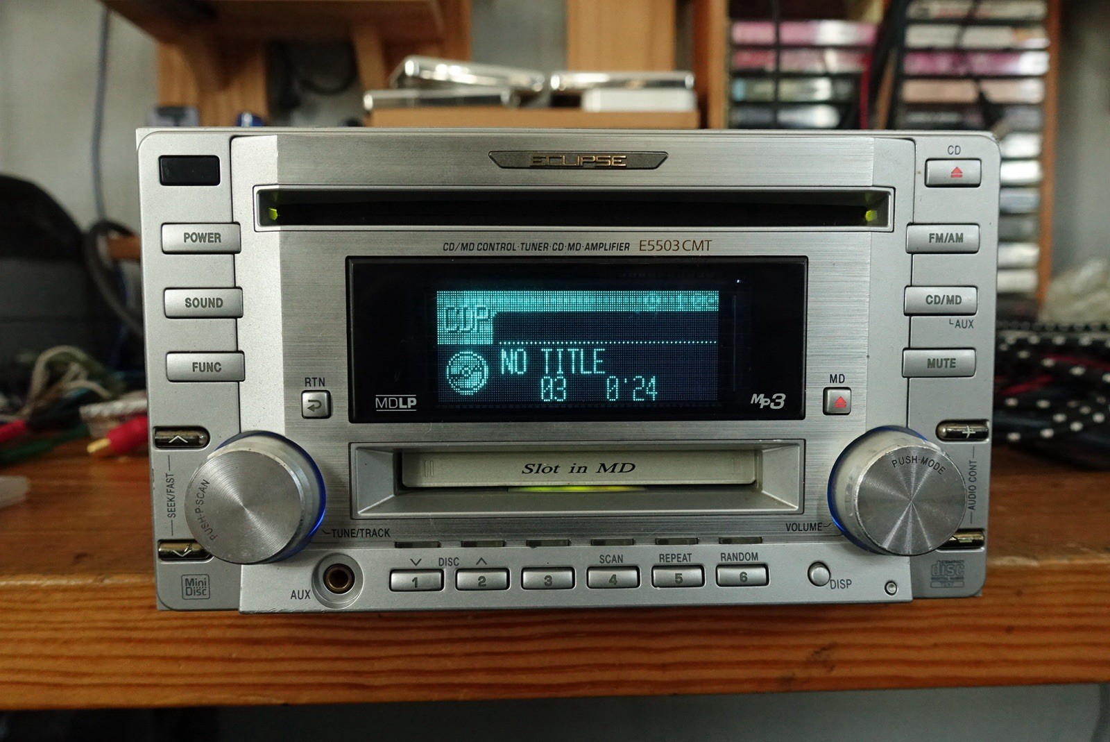 Eclipse E5503CMT.Hi End CD/MD/Aux Player. Copper Chassis.