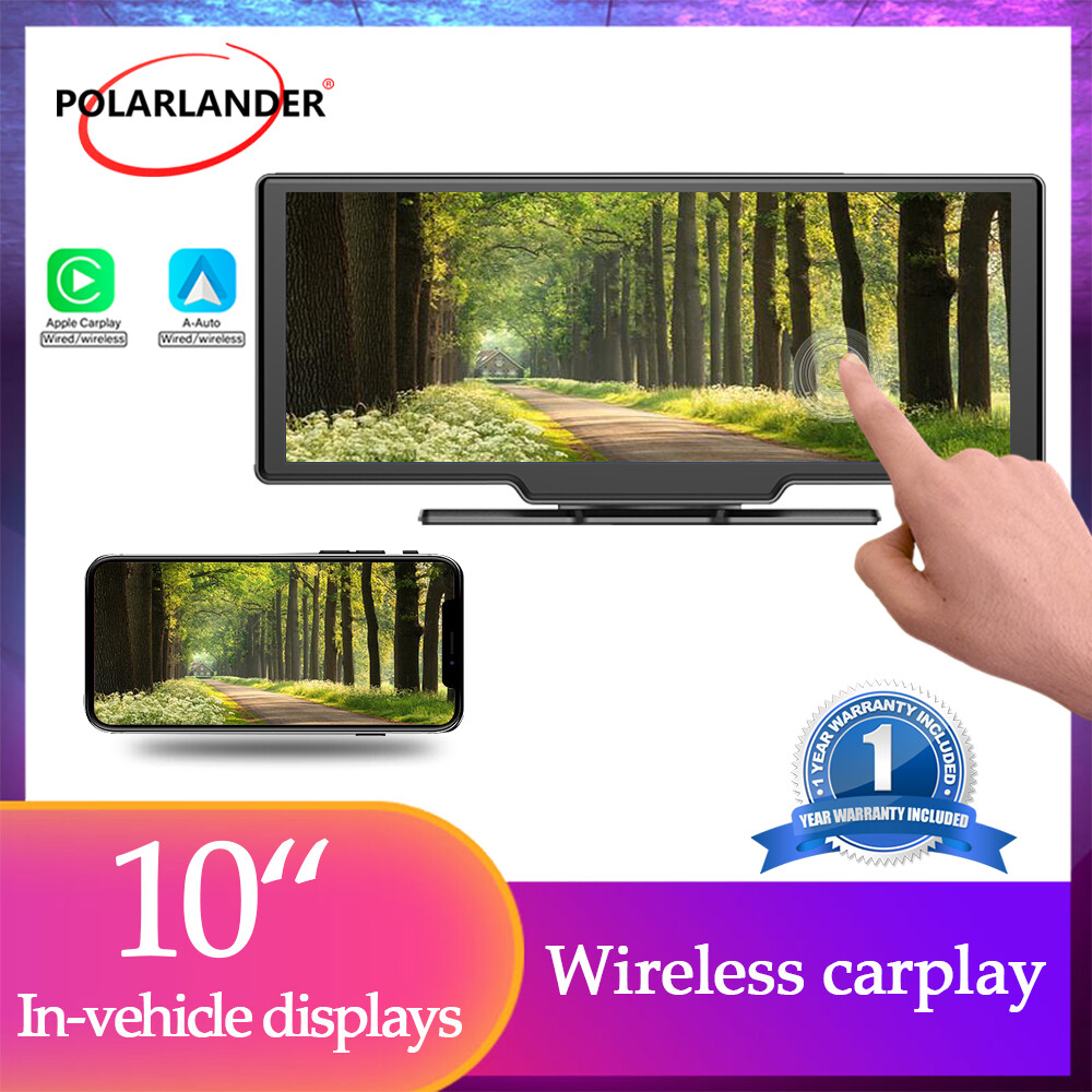 10 inch Wireless carplay ios Double Din Bluetooth GPS Android Auto Touch Screen