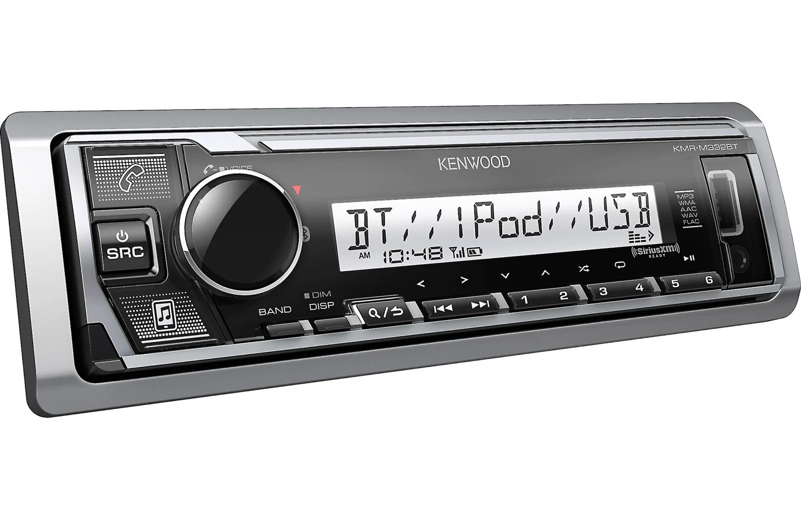 Kenwood KMR-M332BT Marine Media Receiver Bluetooth USB & AUX SiriusXM Ready