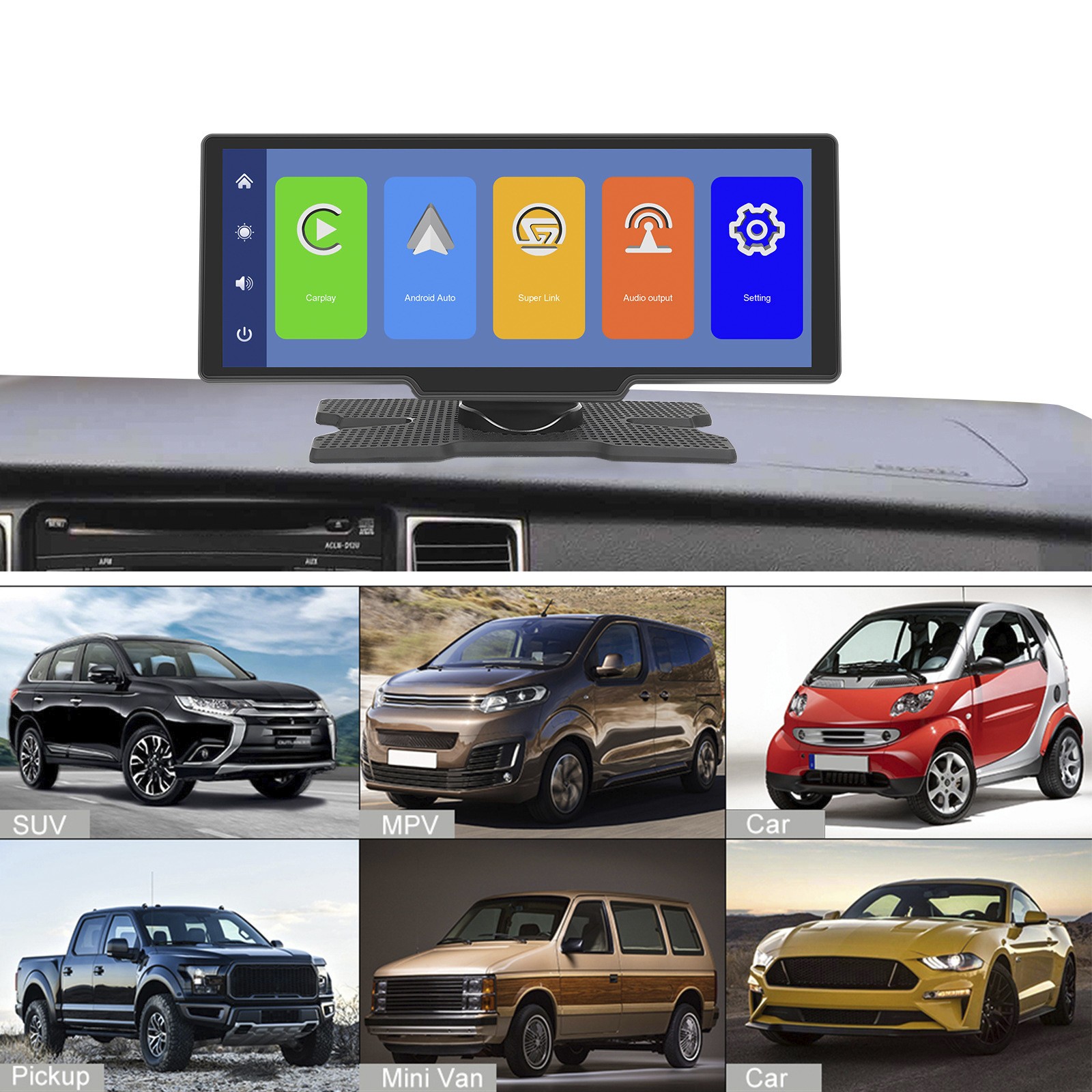 10.26 HD Display Car Navigation System CarPlay all-in-one Machine 12 LED Camera