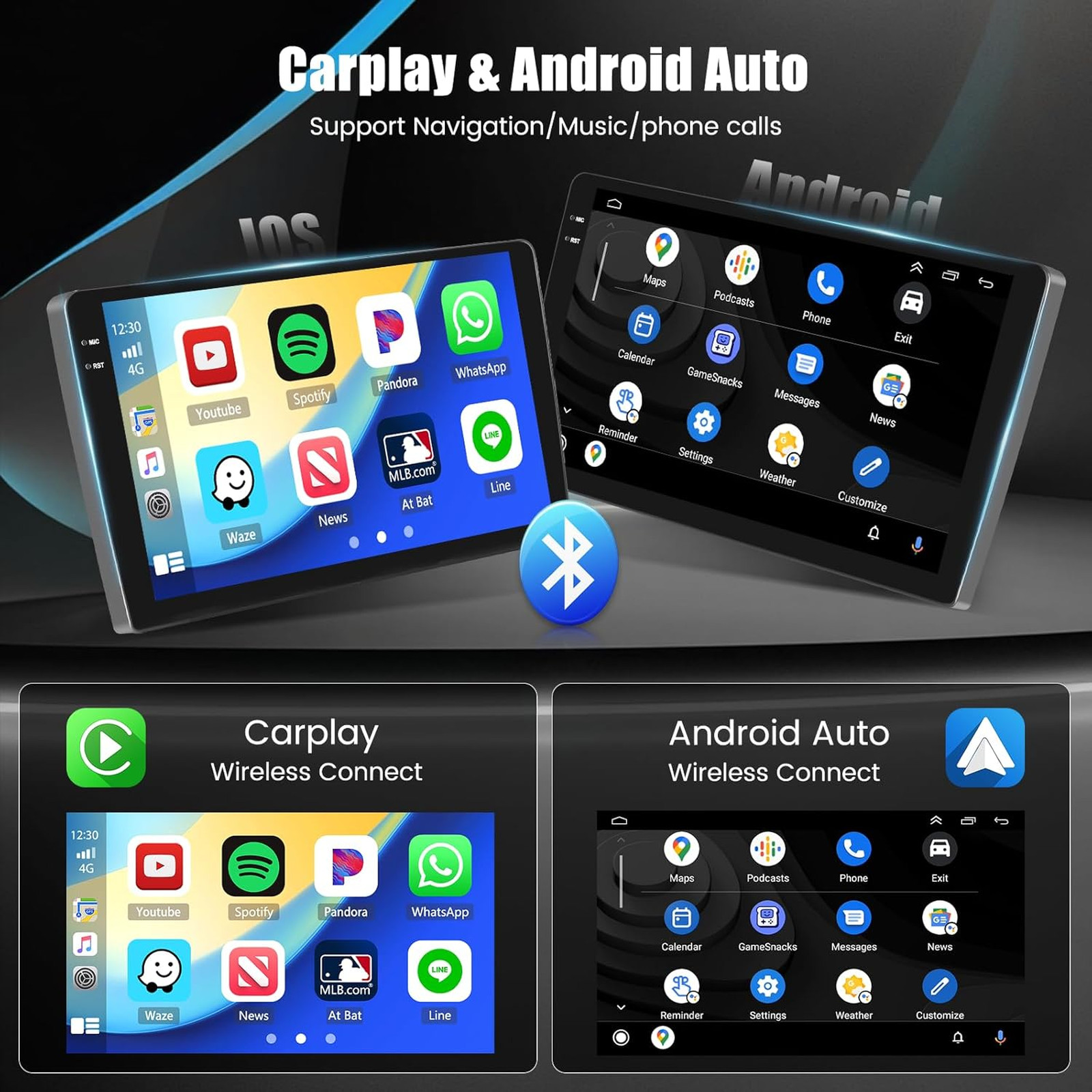 4+64GB Android Car Stereo Mazda 3 2004 2005 2006 2007 2008 2009 9 Inch