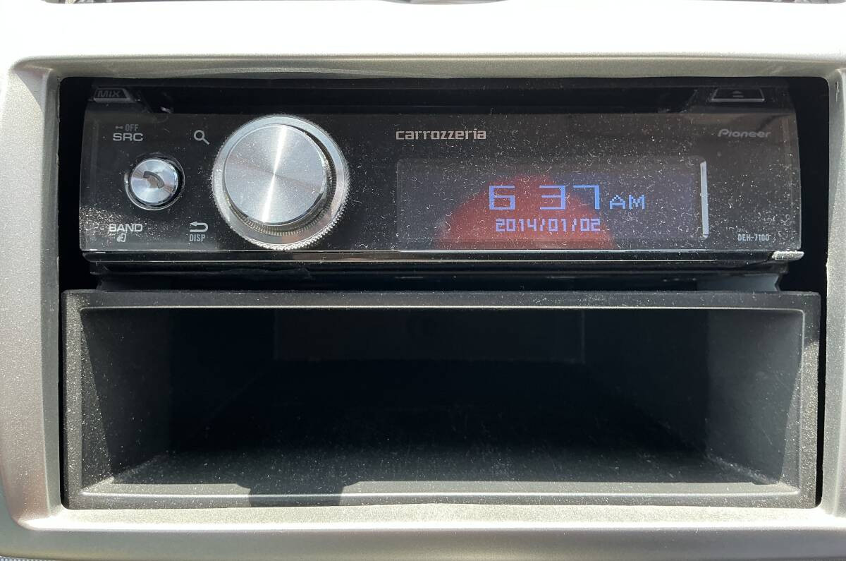 Pioneer Carrozzeria DEH-7100 1DIN Car Stereo CD USB Bluetooth Receiver Used