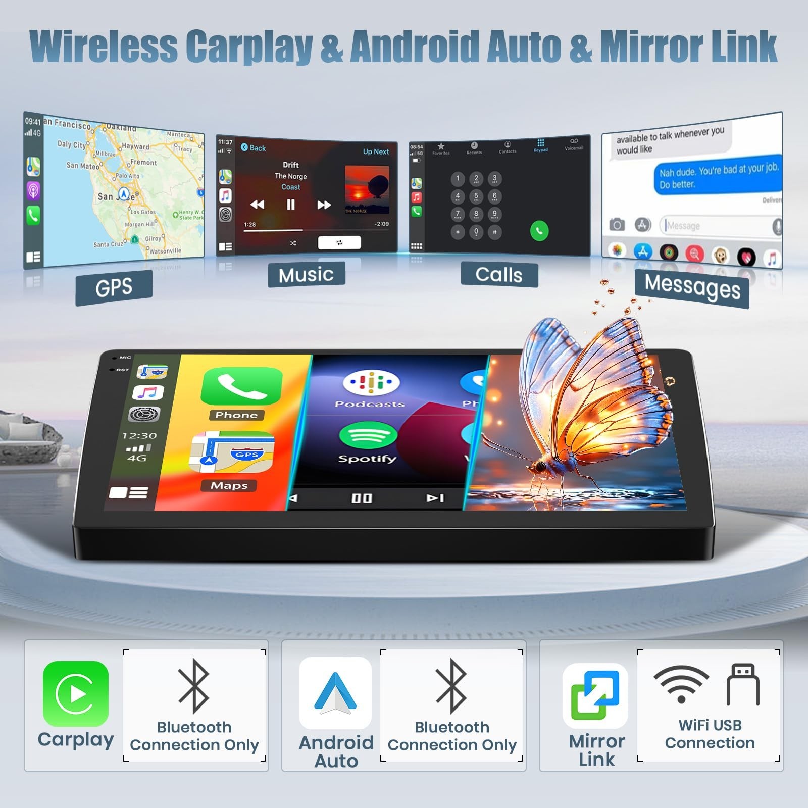 4+128G Radio for Chevrolet Aveo 2006-2012, 9″ Touch Screen for Aveo Bluetooth…