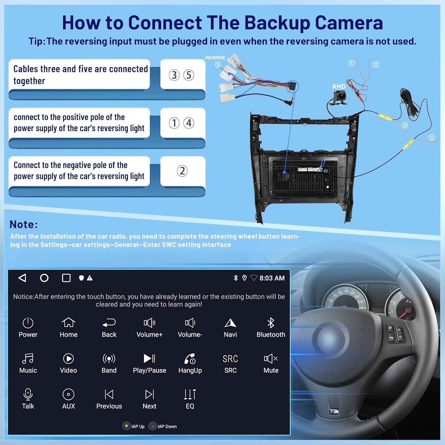 10.1″ 64G Android Auto Carplay Stereo for Toyota Camry 2012-2014; Non-JBL
