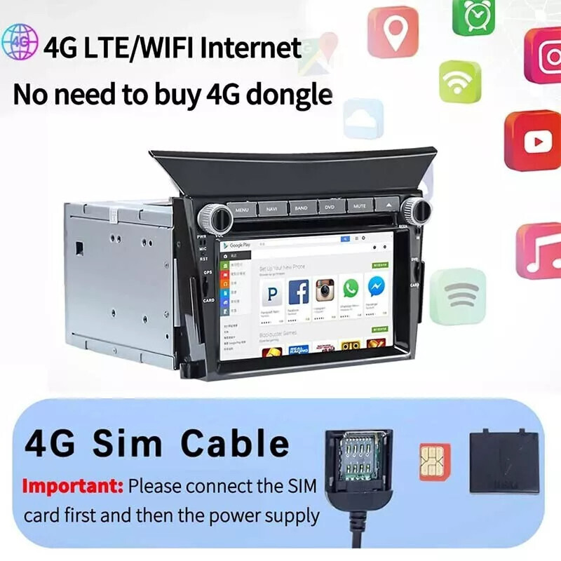 NEW 6.2″ HD Car Radio GPS Navigation Android 6+128GB For 2009-2013 Honda Pilot
