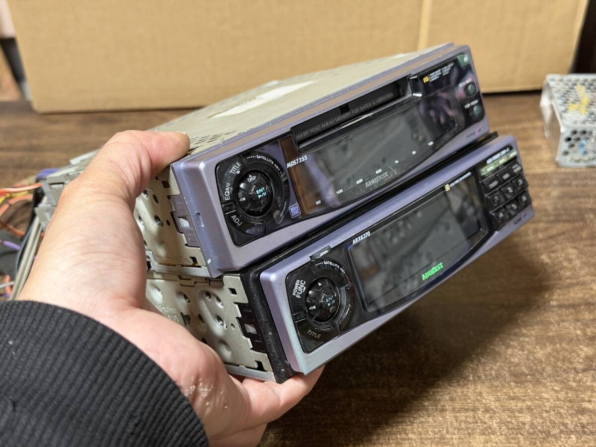 Rare Clarion Addzest ARX6370 MDS7355 1DIN+1DIN Cassette MD Player Maintained