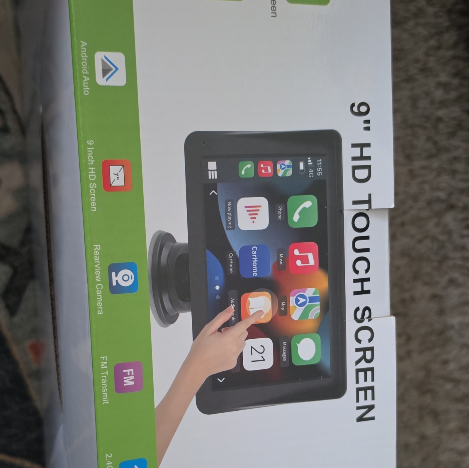 PL11002 9″ HD Touchscreen Digital Media Receiver w/ CarPlay Android Auto BT